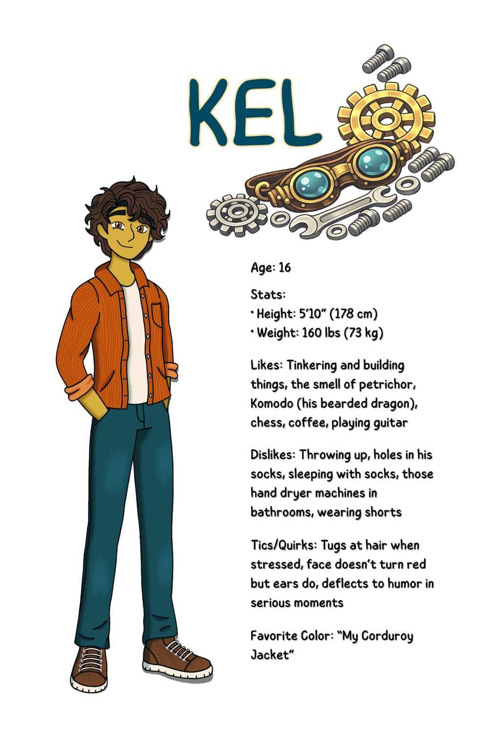 Kel character sheet