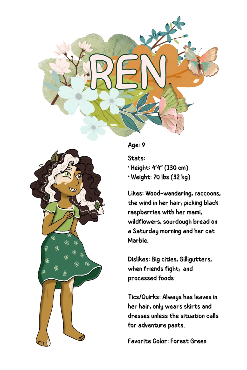 Ren character sheet